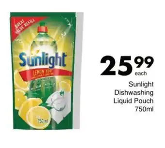 Save Sunlight Dishwashing Liquid Pouch offer