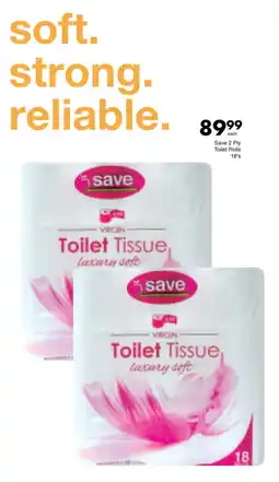 Save Save 2 Ply Toilet Rolls offer
