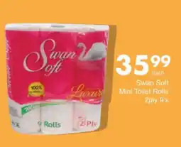 Save Swan Soft Luxury Mini Toilet Rolls 2ply offer