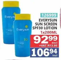 Arrow Cash And Carry Everysun sun screen spf30 lotion offer