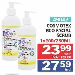Arrow Cash And Carry Cosmotex bco facial scrub offer