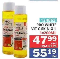 Arrow Cash And Carry Pro white vit c skin oil offer