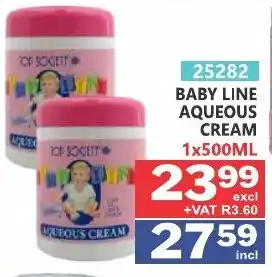 Arrow Cash And Carry Baby line aqueous cream offer