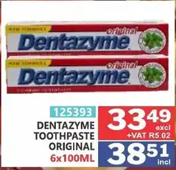 Arrow Cash And Carry Dentazyme toothpaste original offer