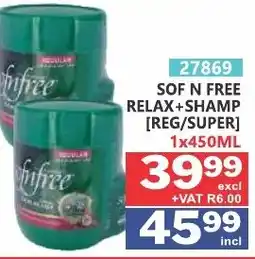 Arrow Cash And Carry Sof n free relaxer + shampoo offer