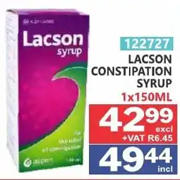 Arrow Cash And Carry Lacson constipation syrup offer