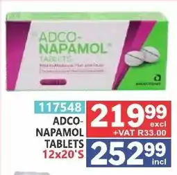 Arrow Cash And Carry Adco napamol tablets offer