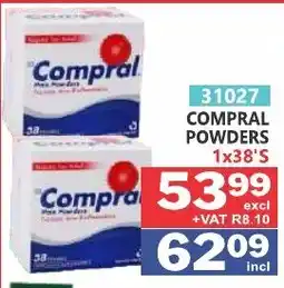 Arrow Cash And Carry Compral powders offer