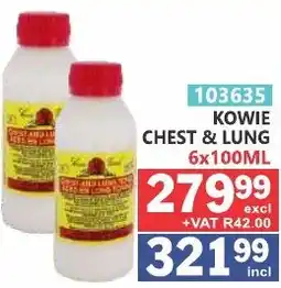 Arrow Cash And Carry Kowie chest & lung offer