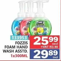 Arrow Cash And Carry Fozzis foam hand wash offer