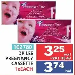 Arrow Cash And Carry Dr lee pregnancy cassette offer