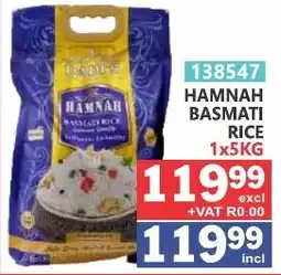 Arrow Cash And Carry Hamnah basmati rice offer