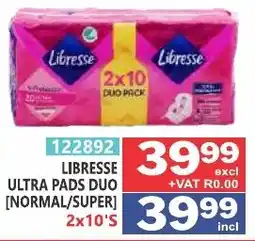 Arrow Cash And Carry Libresse ultra pads duo offer