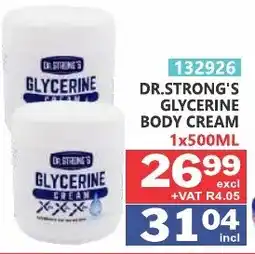Arrow Cash And Carry Dr. strong's glycerine body cream offer