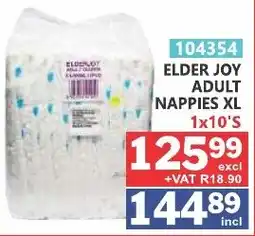Arrow Cash And Carry Elder joy adult nappies xl offer