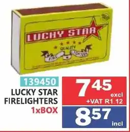 Arrow Cash And Carry Lucky star firelighters offer