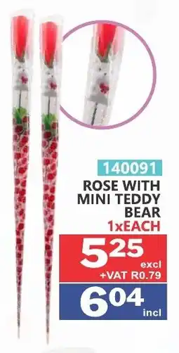 Arrow Cash And Carry Rose with mini teddy bear offer