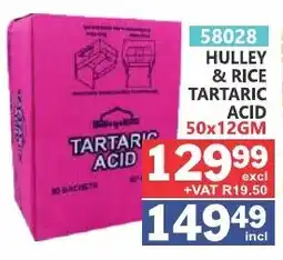 Arrow Cash And Carry Hulley & rice tartaric acid offer