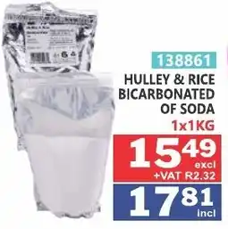 Arrow Cash And Carry Hulley & rice bicarbonated of soda offer