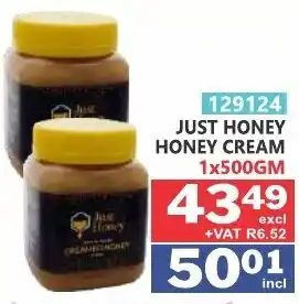 Arrow Cash And Carry Just honey honey cream offer