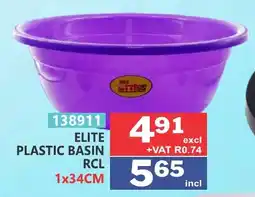 Arrow Cash And Carry Elite plastic basin offer