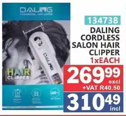 Arrow Cash And Carry Daling cordless salon hair clipper offer