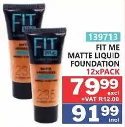 Arrow Cash And Carry Fit me matte liquid foundation offer