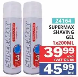 Arrow Cash And Carry Supermax shaving gel offer