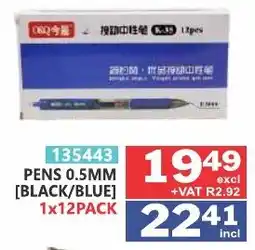 Arrow Cash And Carry Pens 0.5mm black/ blue offer