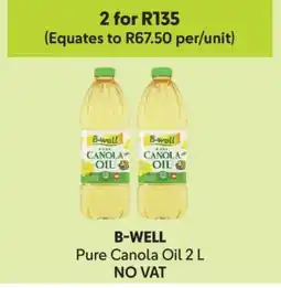 Makro B-WELL Pure Canola Oil 2 L offer