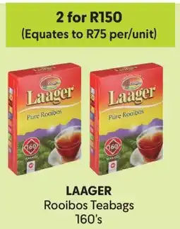 Makro LAAGER Rooibos Teabags 160's offer