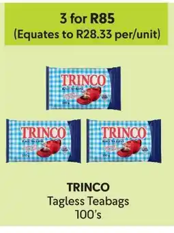 Makro TRINCO Tagless Teabags 100's offer