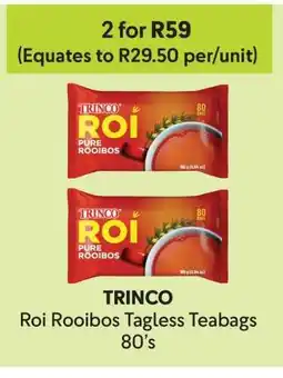 Makro TRINCO ROI Rooibos Tagless Teabags 80's offer