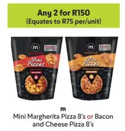 Makro Mini Margherita Pizza 8’s or Bacon and Cheese Pizza 8’s offer