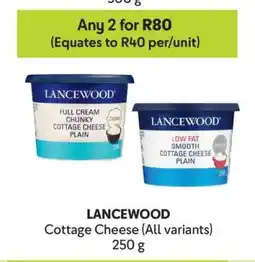Makro Lancewood Cottage Cheese All Variants offer