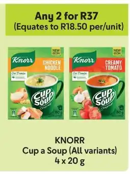 Makro KNORR Cup a Soup (All variants) offer