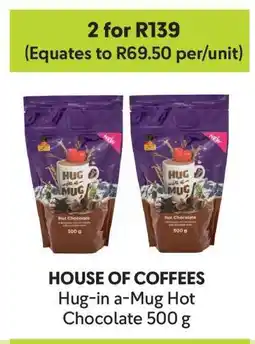 Makro HOUSE OF COFFEES Hug-in a-Mug Hot Chocolate 500 g offer