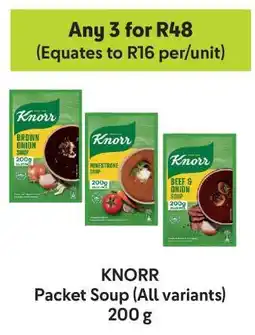 Makro KNORR Packet Soup (All variants) offer