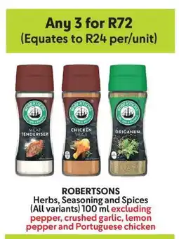 Makro ROBERTSONS Herbs, Seasoning and Spices offer