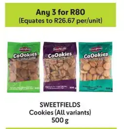 Makro SWEETFIELDS Cookies (All variants) offer