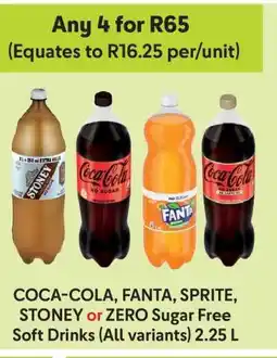 Makro COCA-COLA, FANTA, SPRITE, STONEY or ZERO Sugar Free Soft Drinks offer