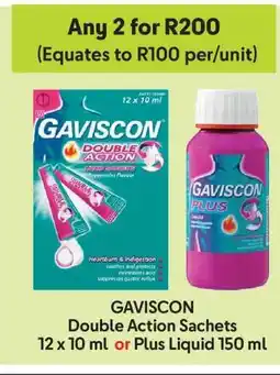 Makro GAVISCON Double Action Sachets or Plus Liquid offer