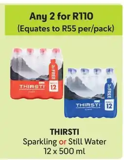 Makro THIRSTI SPARKLING OR STILL WATER offer
