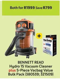 Makro BENNETT READ Hydro 15 Vacuum Cleaner plus 5-Piece Vacbag Value Bulk Pack offer