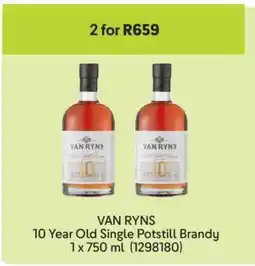 Makro VAN RYNS 10 Year Old Single Potstill Brandy offer