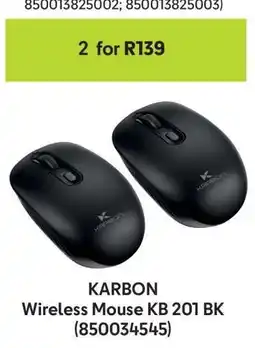 Makro KARBON Wireless Mouse KB 201 BK offer
