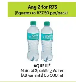 Makro AQUELLÉ Natural Sparkling Water offer