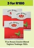 Game Five Roses Ceylon Blend Tagless Teabags 102s offer