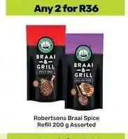 Game Robertsons Braai Spice Refill 200 g Assorted offer