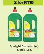Game Sunlight Dishwashing Liquid 1.5 L offer